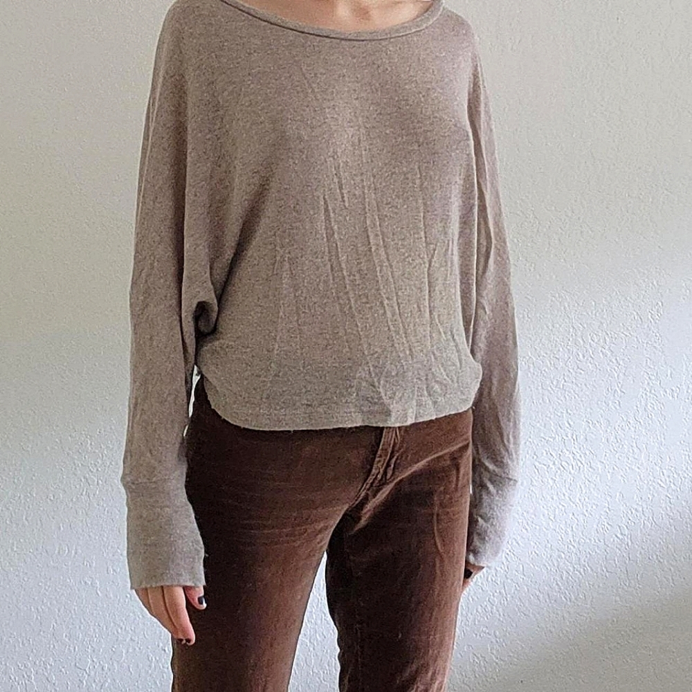 Brandy Melville Sweater Beige Long Sleeve